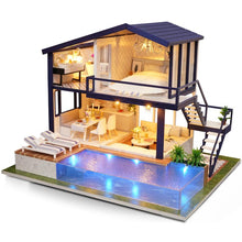 Load image into Gallery viewer, DIY Miniature House with Infinity Pool Set