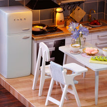 Load image into Gallery viewer, DIY Miniature Loft-Type Blue Apartment Dollhouse