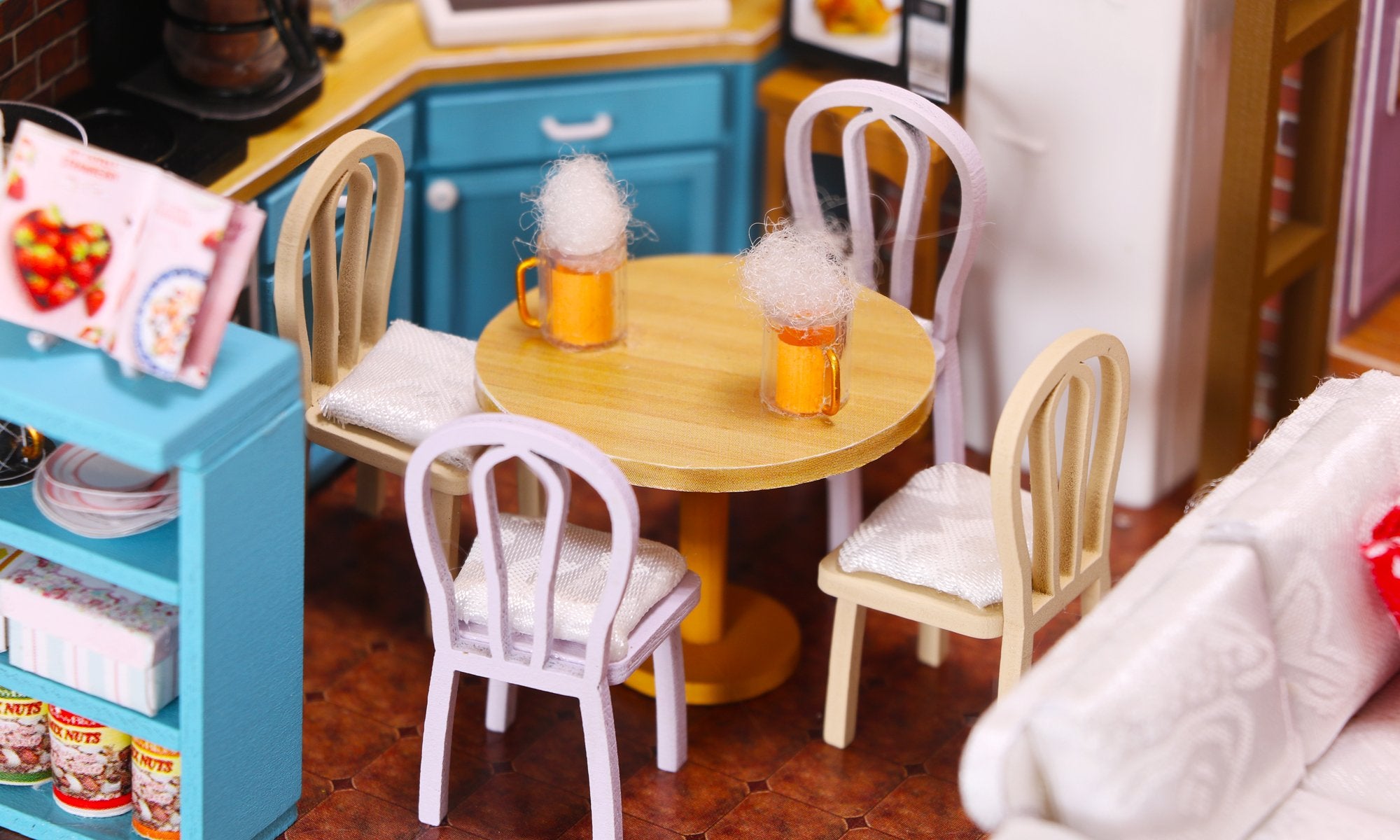 DIY Miniature Kitchen Room for Dollhouse