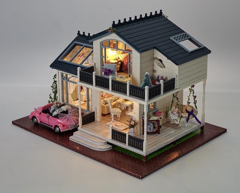1:36 Scale Miniature Dollhouse Kit 'lapin Lavande' for 